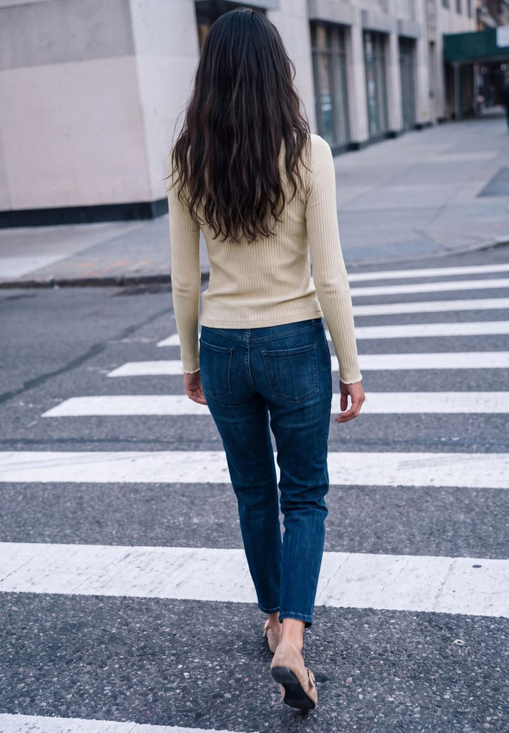 Langarm Shirt mit Turtle Neck
