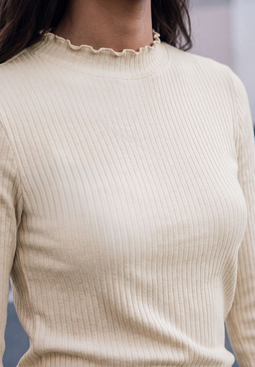 Langarm Shirt mit Turtle Neck