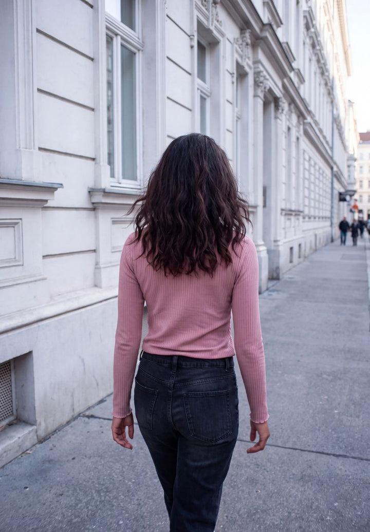 Langarm Shirt mit Turtle Neck