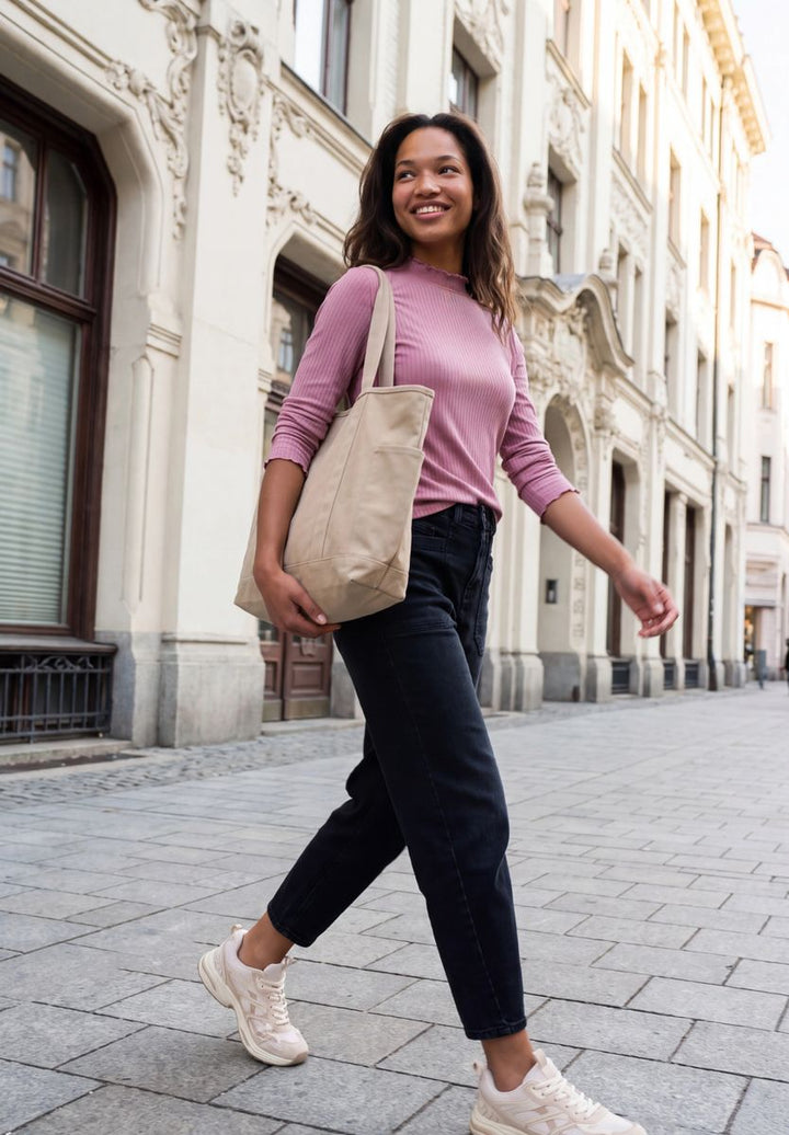 Langarm Shirt mit Turtle Neck