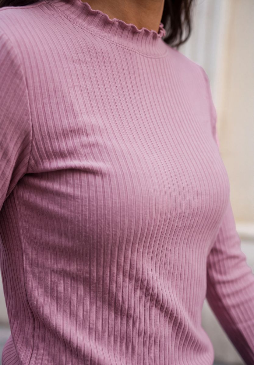 Langarm Shirt mit Turtle Neck
