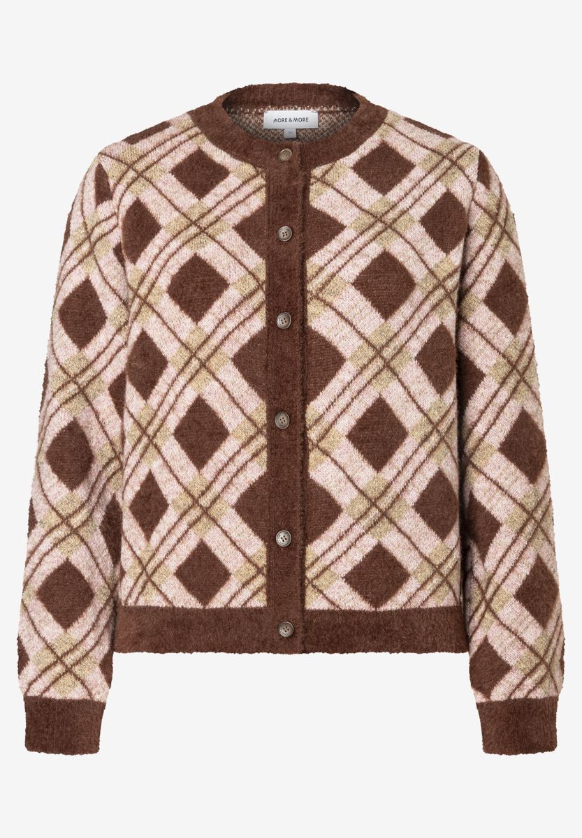 Strickjacke mit Argylemuster