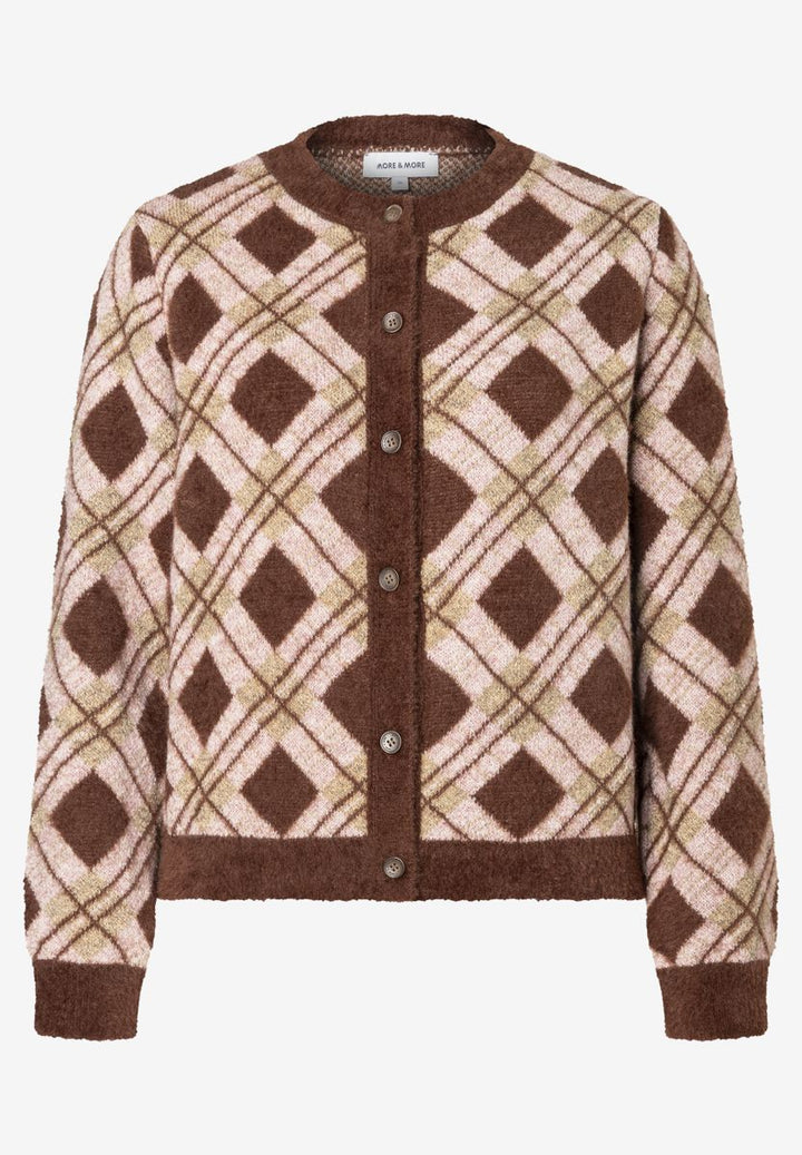 Strickjacke mit Argylemuster