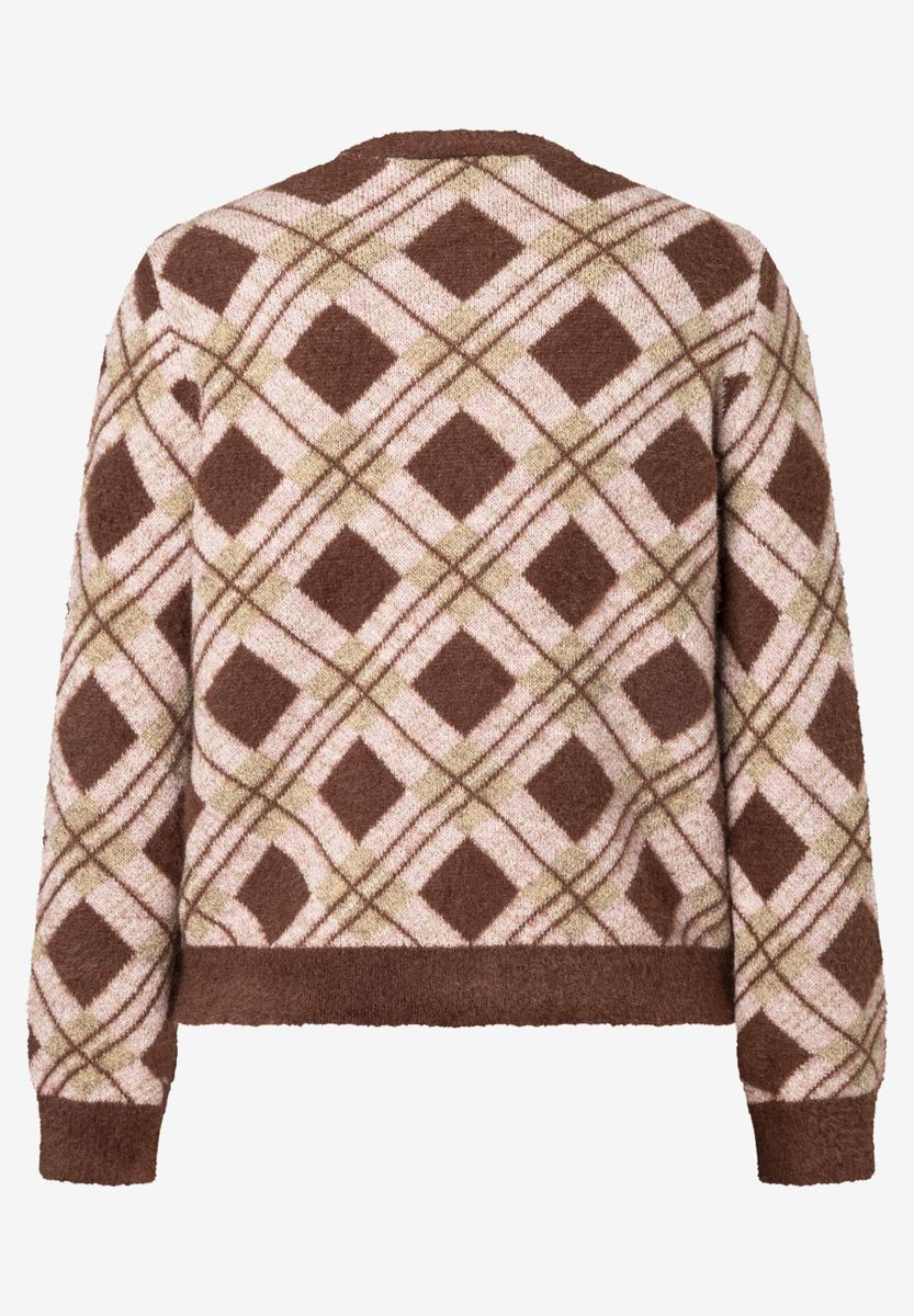 Strickjacke mit Argylemuster