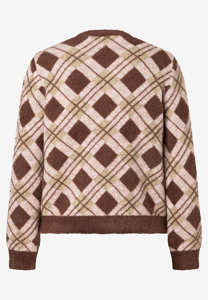 Strickjacke mit Argylemuster