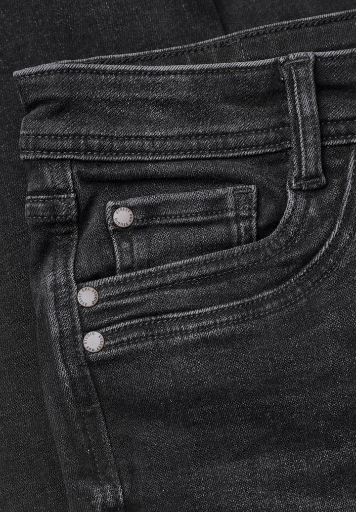 Mid Waist Bootcut Jeans im Slim Fit