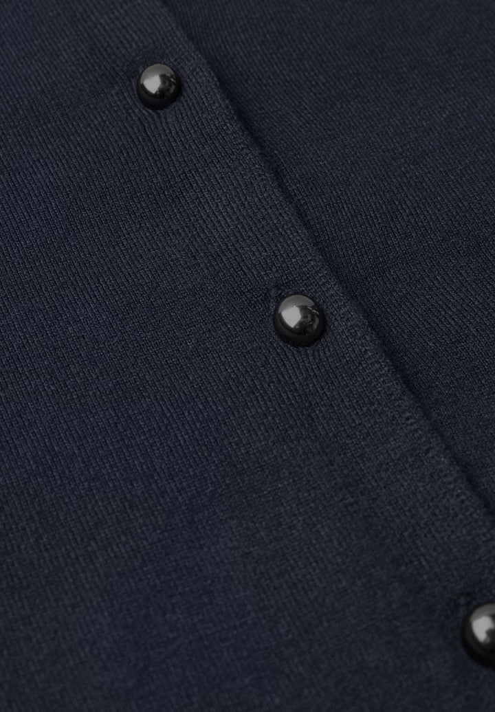 Kurzarm Cardigan mit Rundhals und Knöpfen