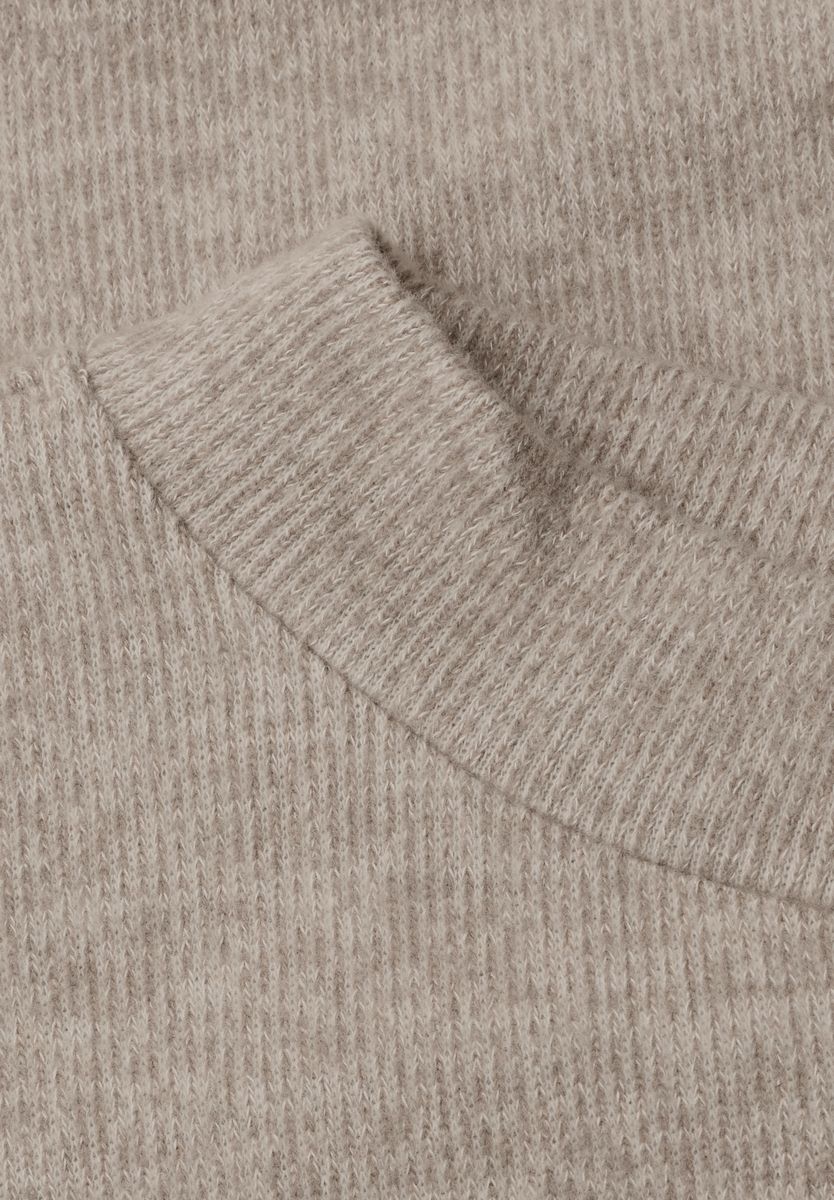 Langarm Shirt mit Rundhals und Spitzenborte