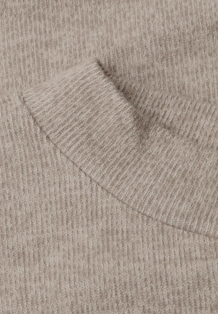 Langarm Shirt mit Rundhals und Spitzenborte