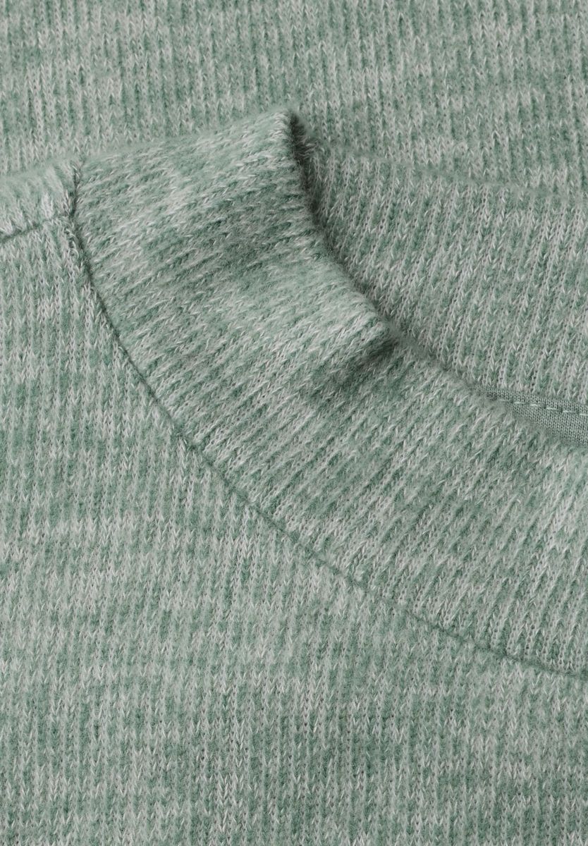 Langarm Shirt mit Rundhals und Spitzenborte