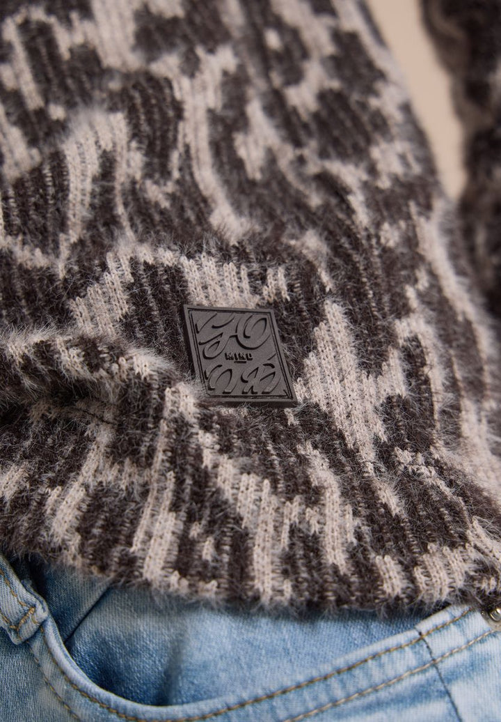 Langarm Shirt mit Fake-Kapuze