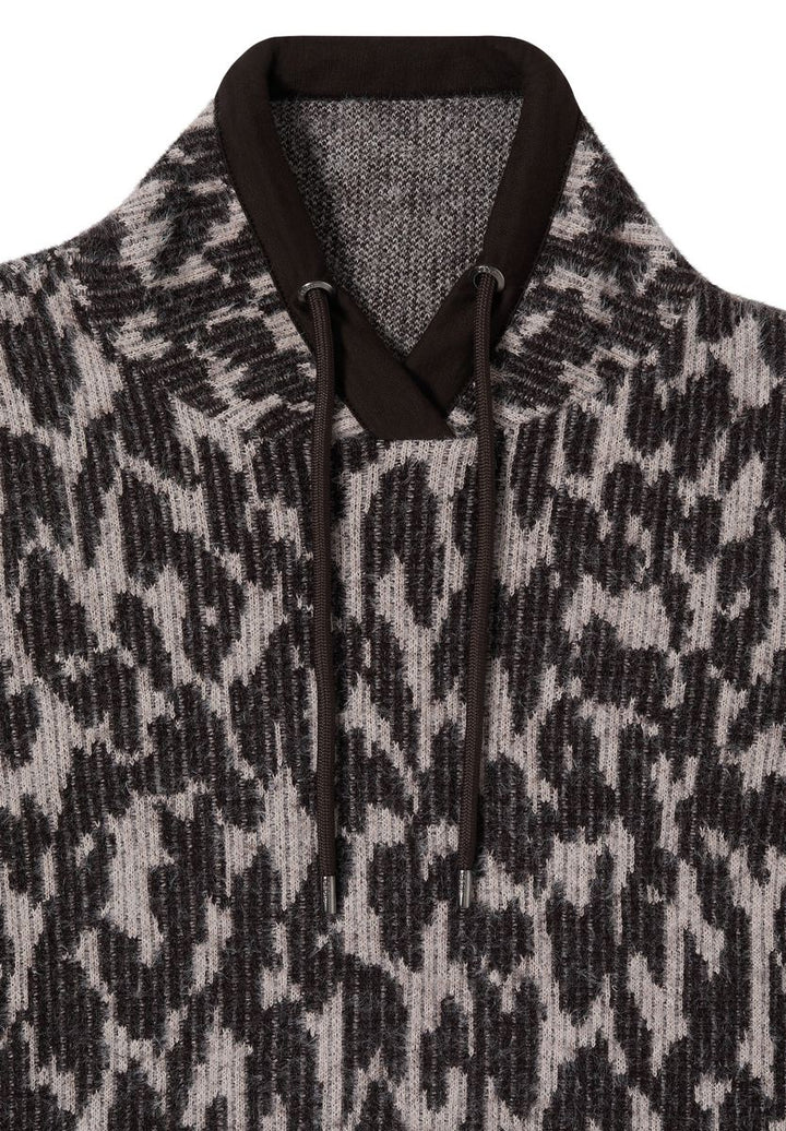 Langarm Shirt mit Fake-Kapuze