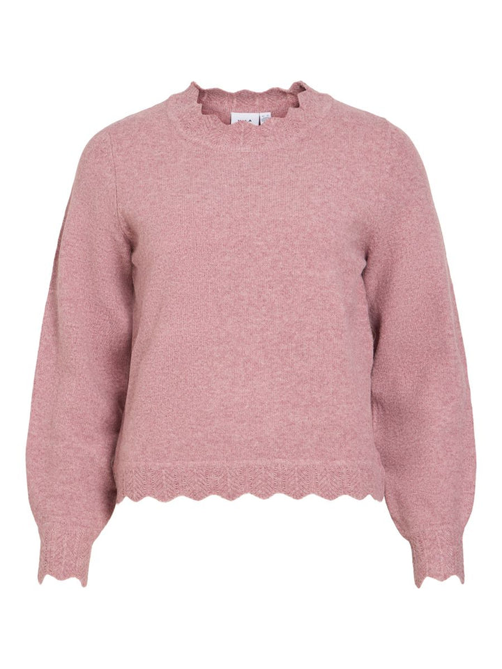 VINIKOLINA O-NECK L/S KNIT TOP - NOOS