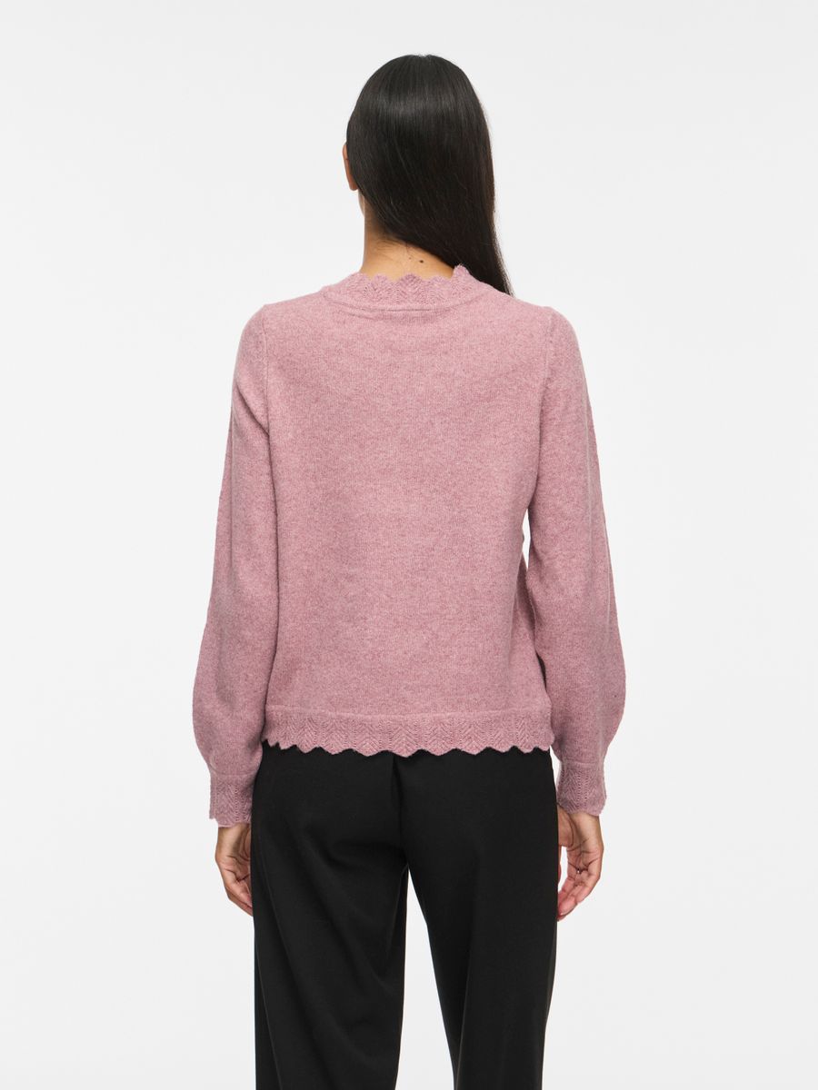 VINIKOLINA O-NECK L/S KNIT TOP - NOOS