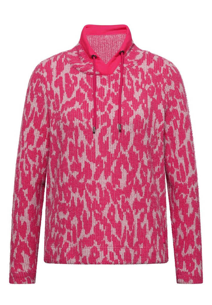 Langarm Shirt mit Fake-Kapuze