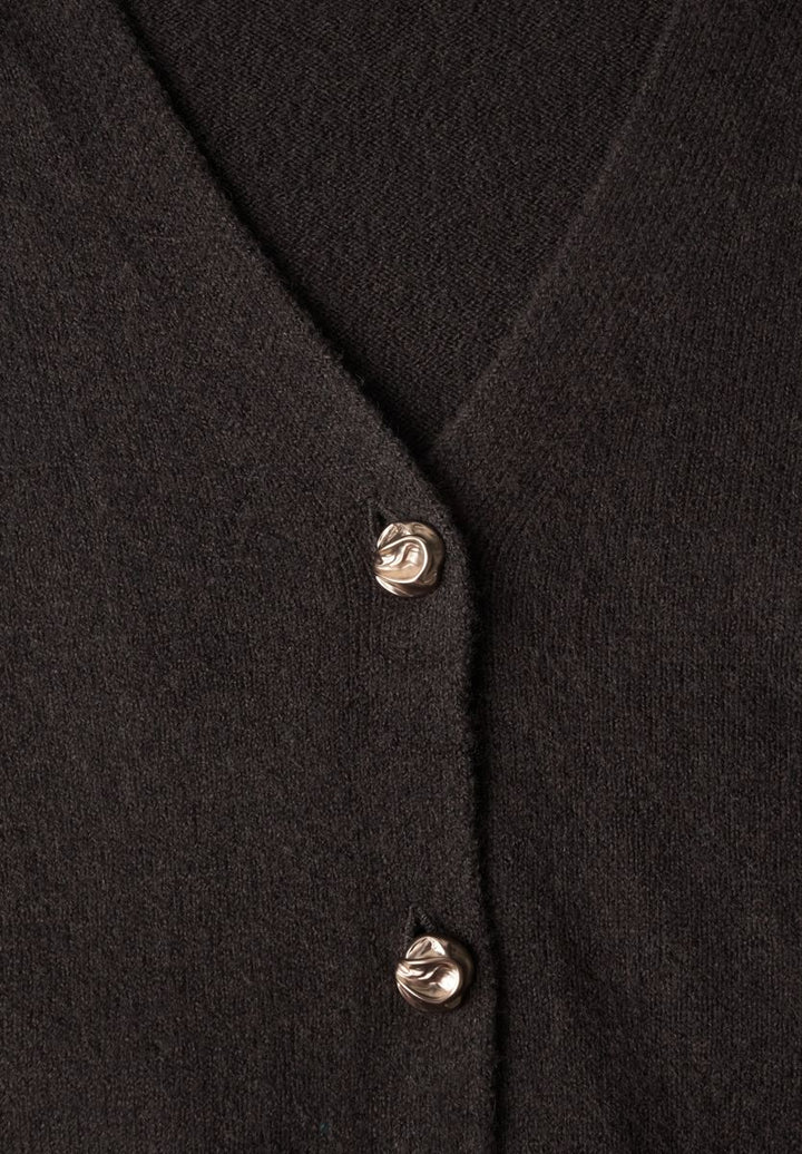 Cardigan mit V-Neck und Knopfleiste