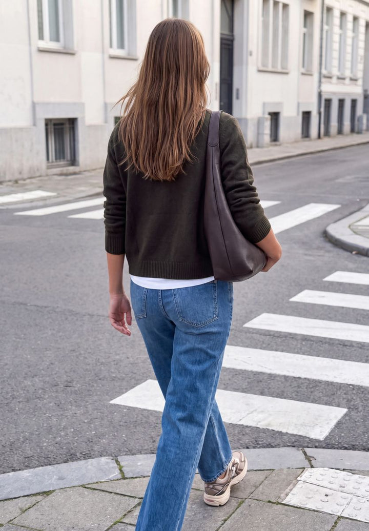 Cardigan mit V-Neck und Knopfleiste