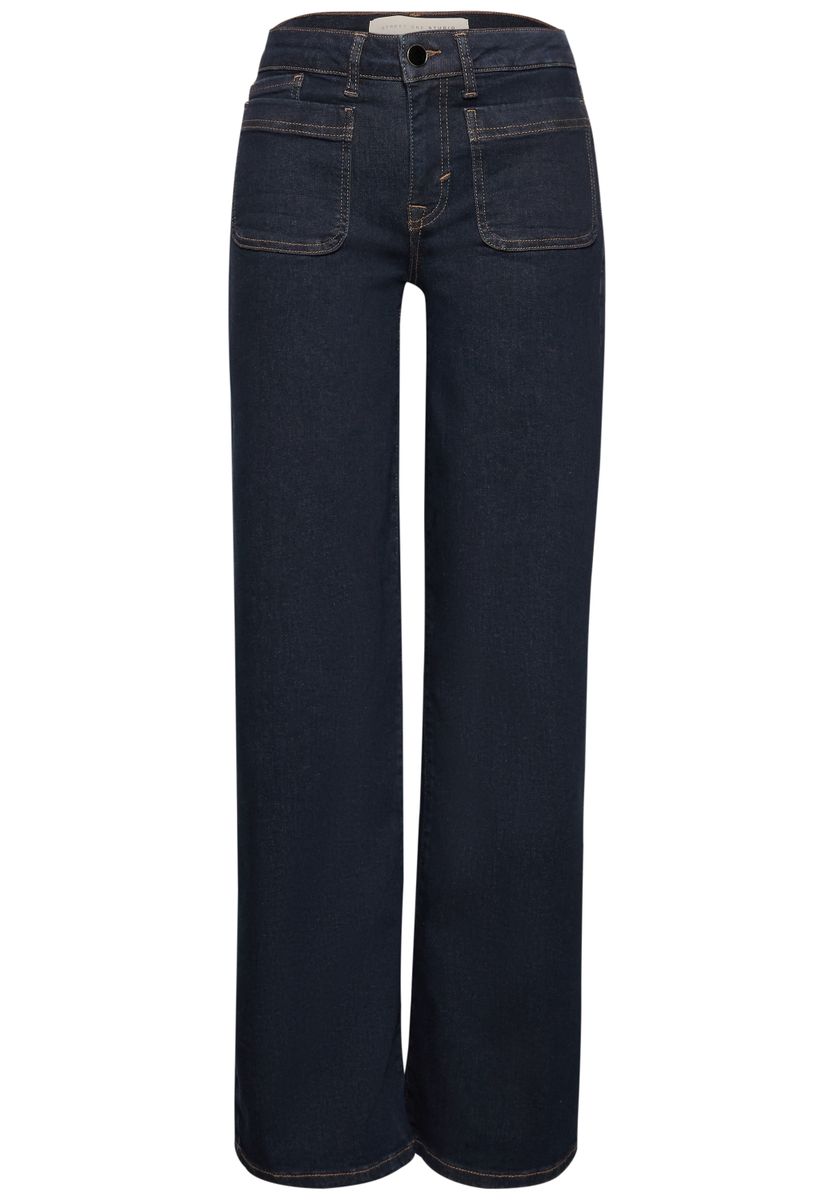 Mid Waist Wide Leg Jeans im Loose Fit
