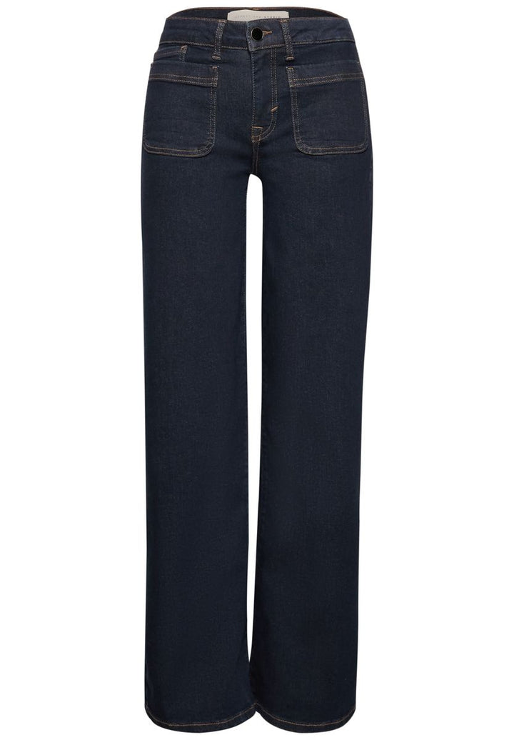 Mid Waist Wide Leg Jeans im Loose Fit