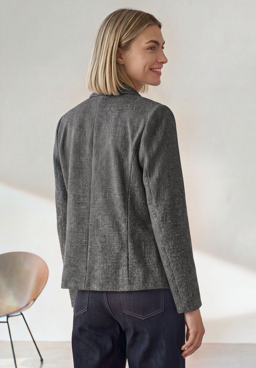 Blazer mit Houndstooth-Muster