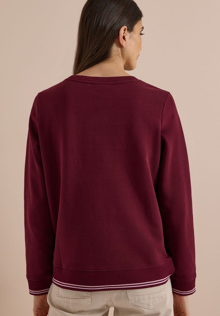 Sweatshirt mit Rundhals und Stickerei