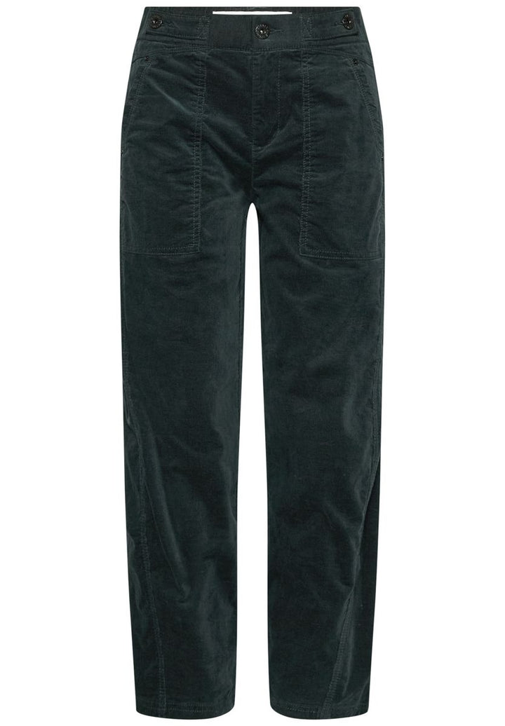 Mid Waist Barrel Leg Hose im Loose Fit