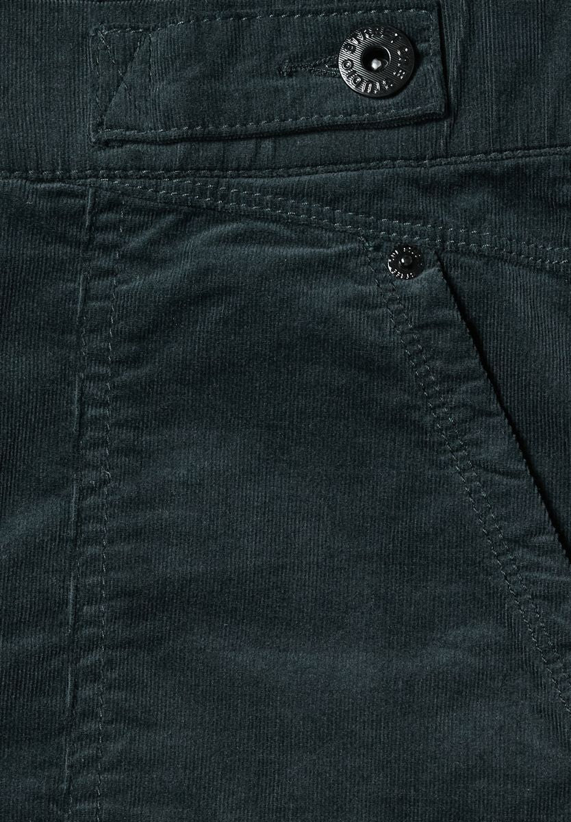 Mid Waist Barrel Leg Hose im Loose Fit