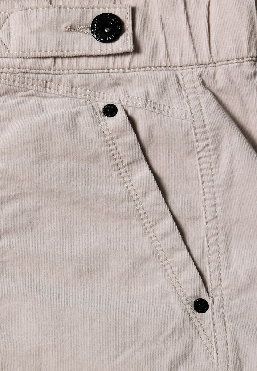 Mid Waist Barrel Leg Hose im Loose Fit