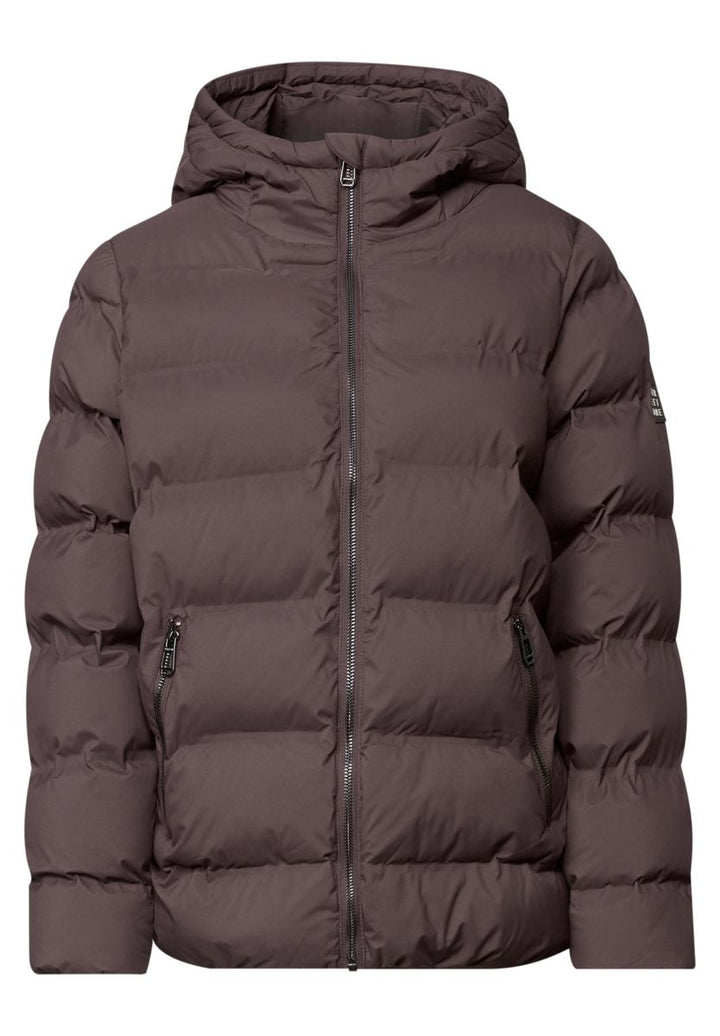 Kurze Jacke mit geklebter Steppung