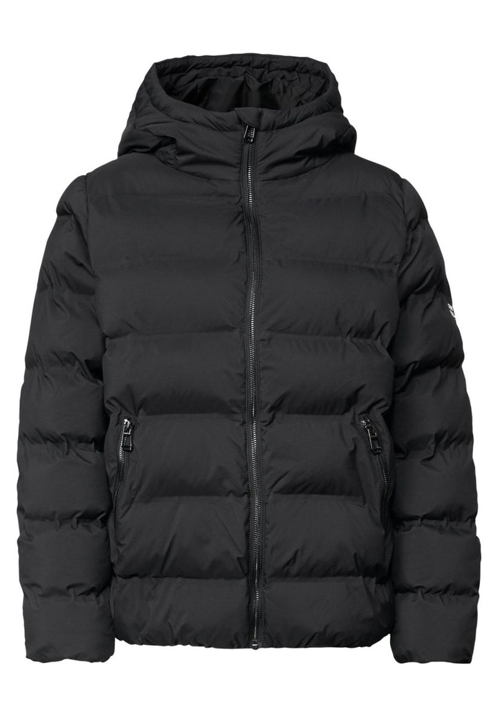 Kurze Jacke mit geklebter Steppung