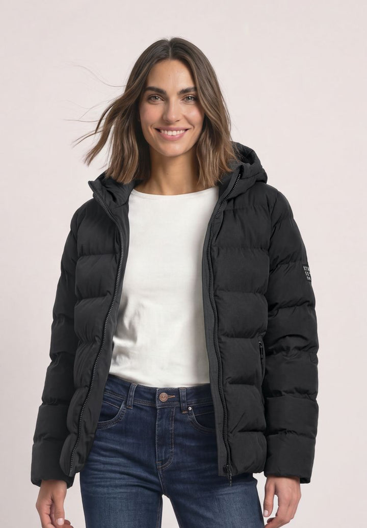 Kurze Jacke mit geklebter Steppung
