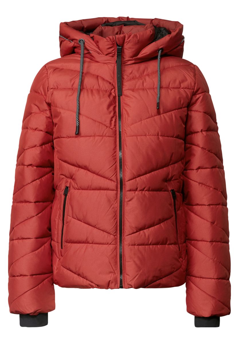Steppjacke mit Kapuze und Zipper