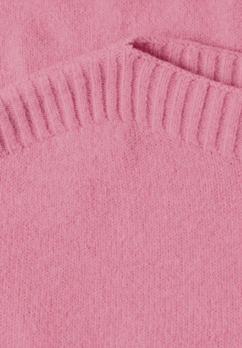 Langarm Pullover mit Boat Neck