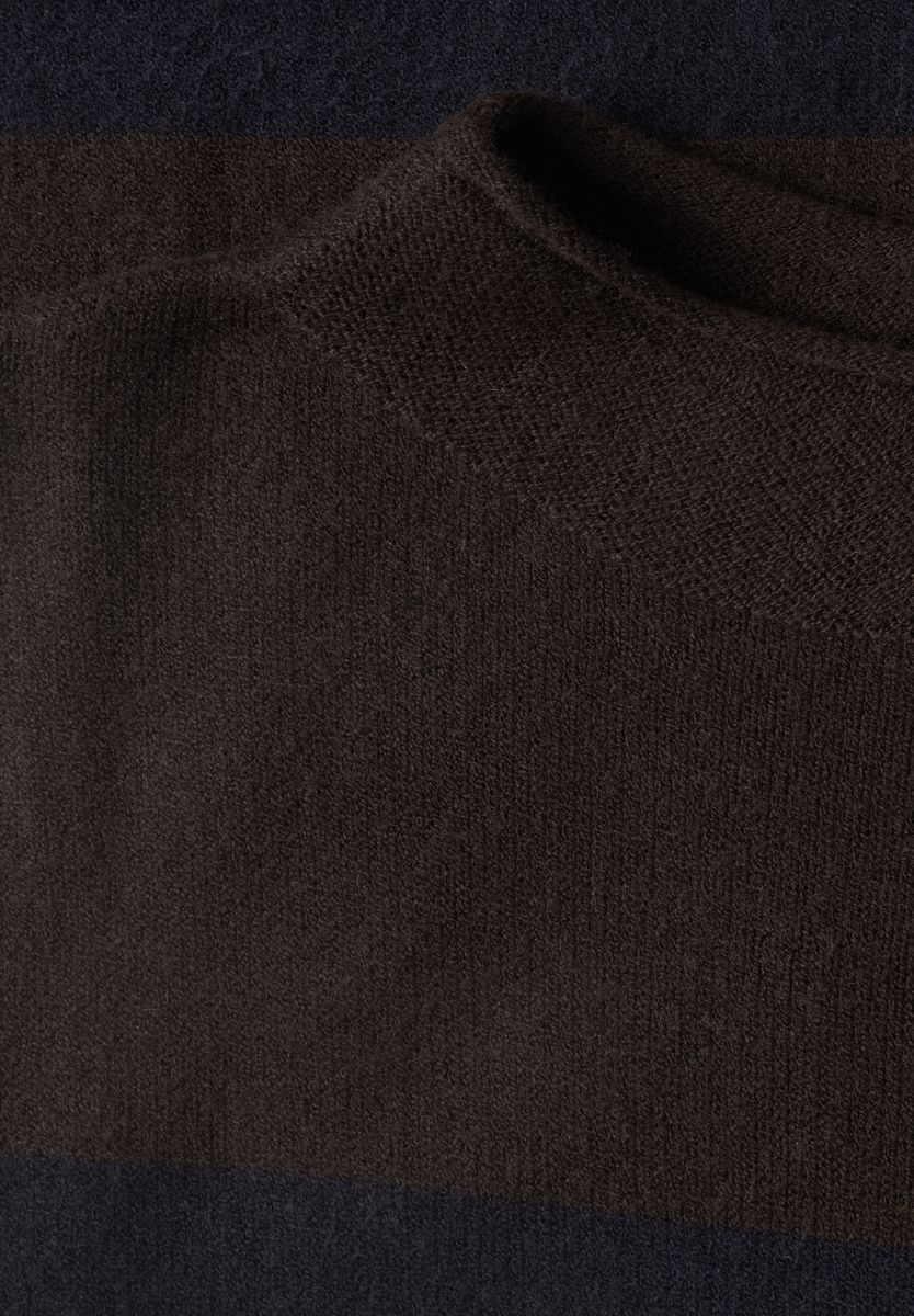 Kurzarm Pullover mit Turtle Neck