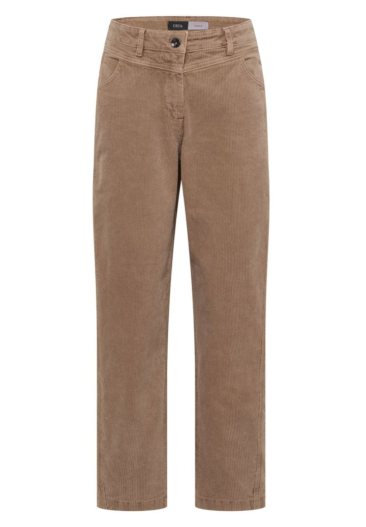 Mid Waist Barrel Leg Hose im Casual Fit