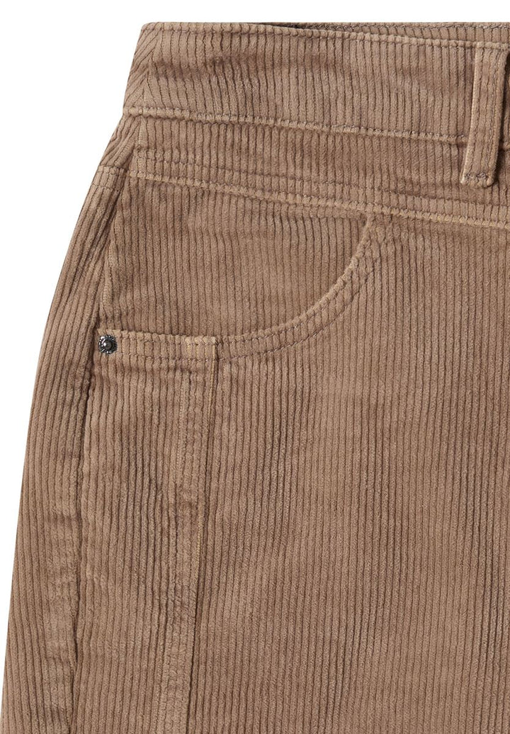 Mid Waist Barrel Leg Hose im Casual Fit