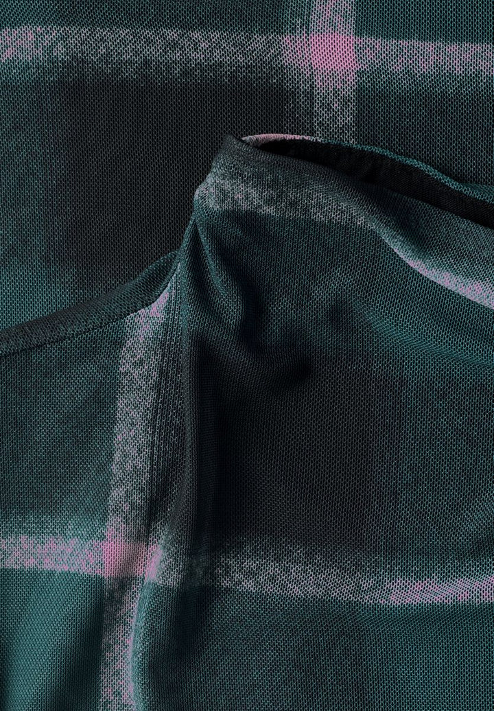Langarm Mesh-Shirt mit Turtle Neck