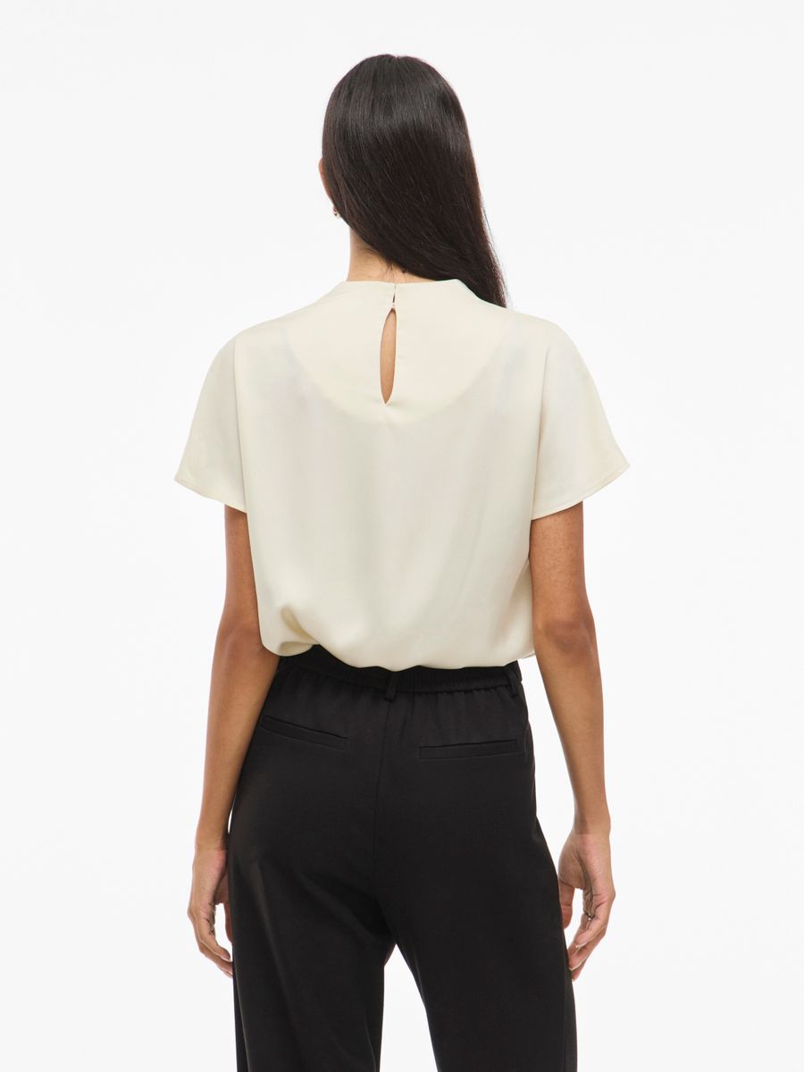 VIELMINA FUNNEL NECK S/S TOP/1