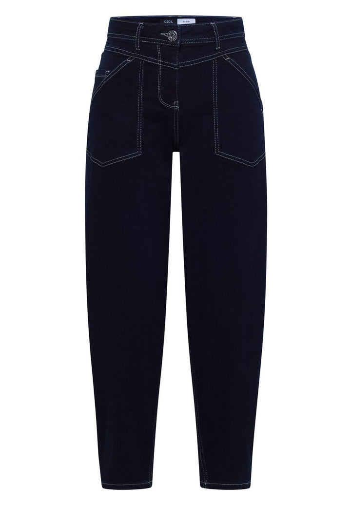Barrel Leg Jeans mit Patch-Pockets