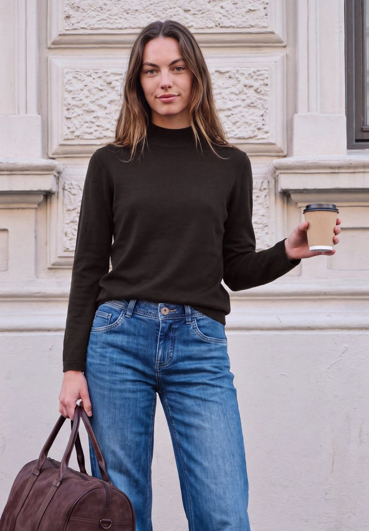 Langarm Pullover mit Turtle Neck