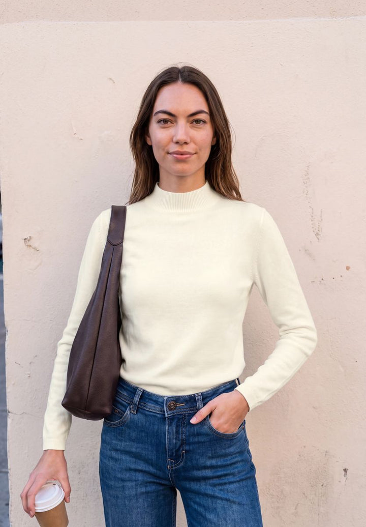 Langarm Pullover mit Turtle Neck