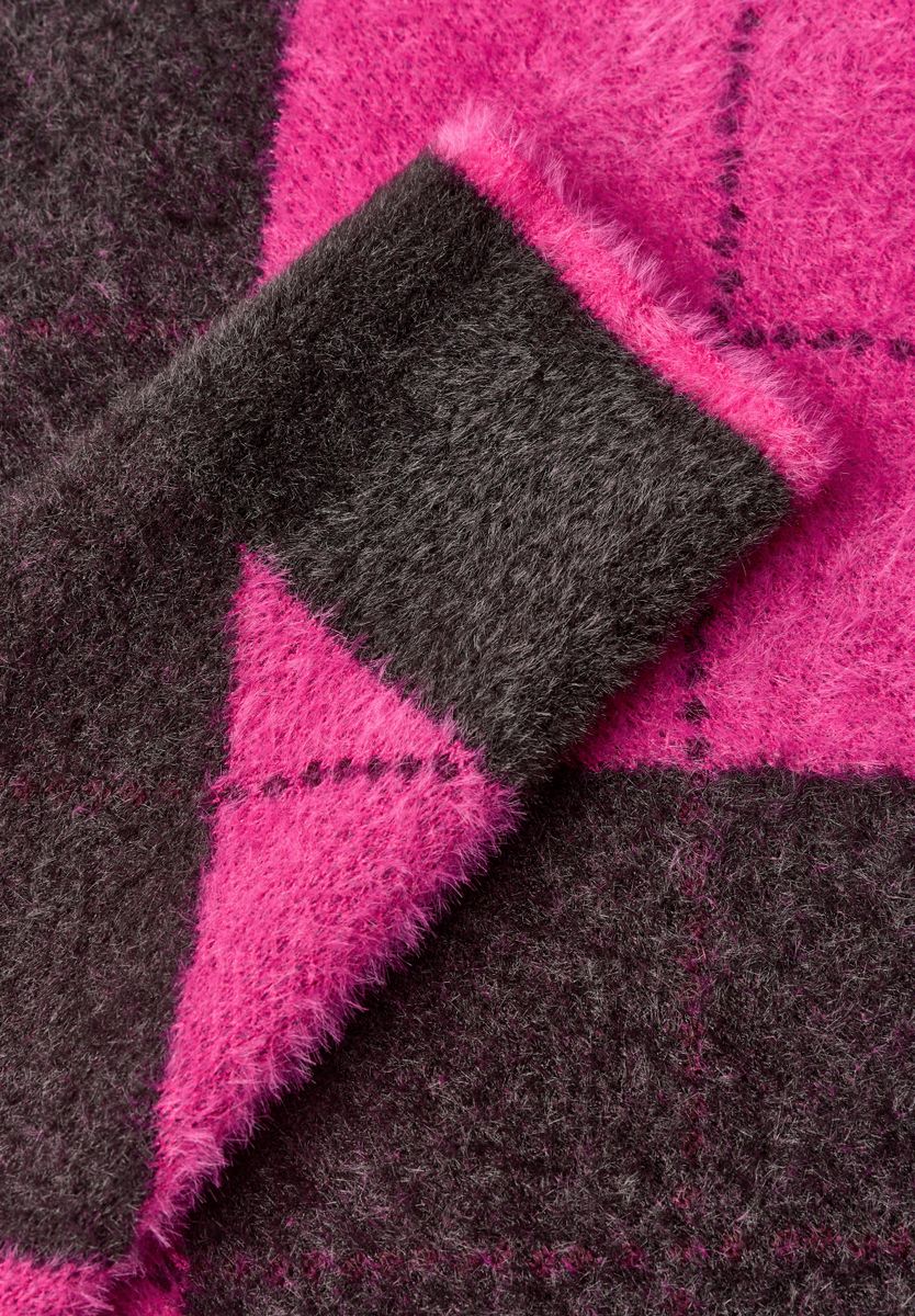 Pullover mit Rundhals und Argyle-Muster