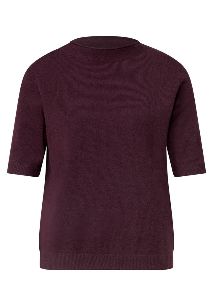 Kurzarm Pullover mit Turtle Neck