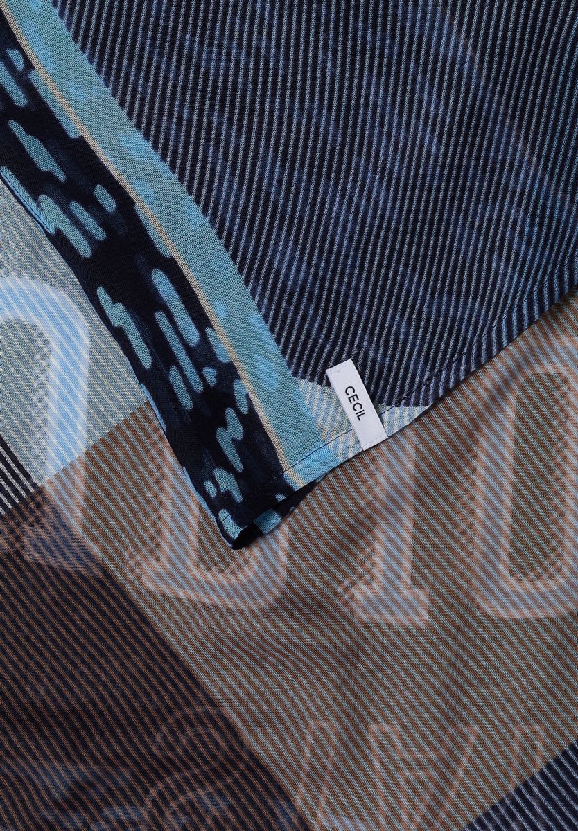 Loop-Schal mit Patchwork-Print