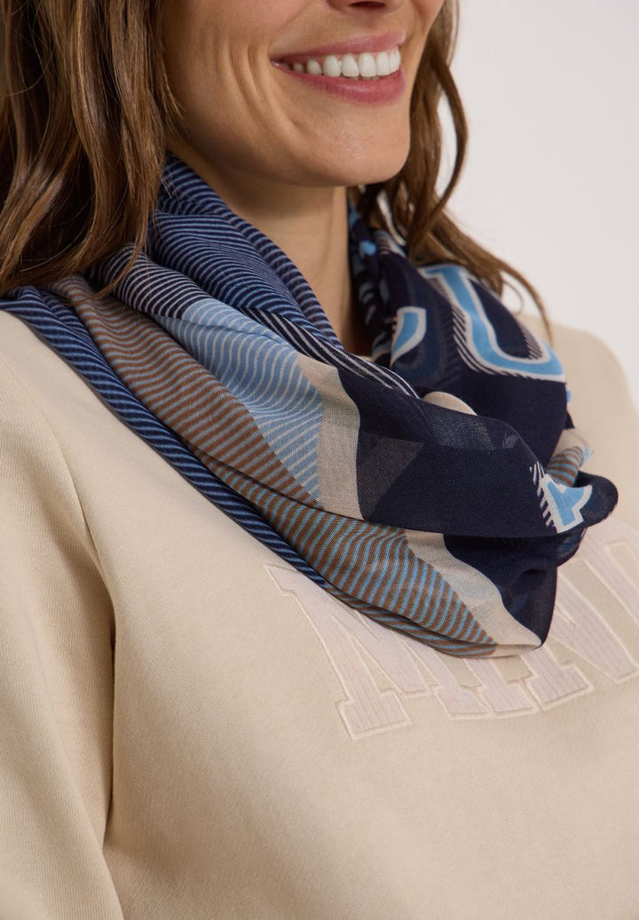 Loop-Schal mit Patchwork-Print