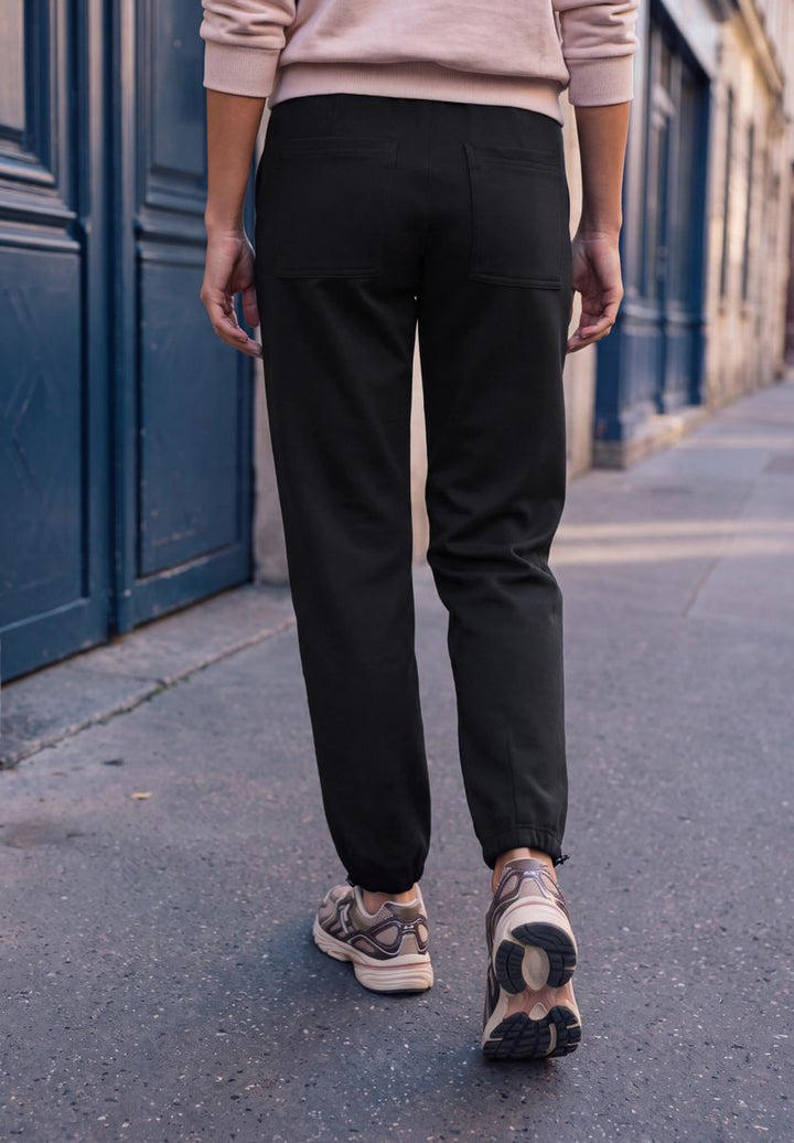 Mid Waist Barrel Leg Hose im Loose Fit