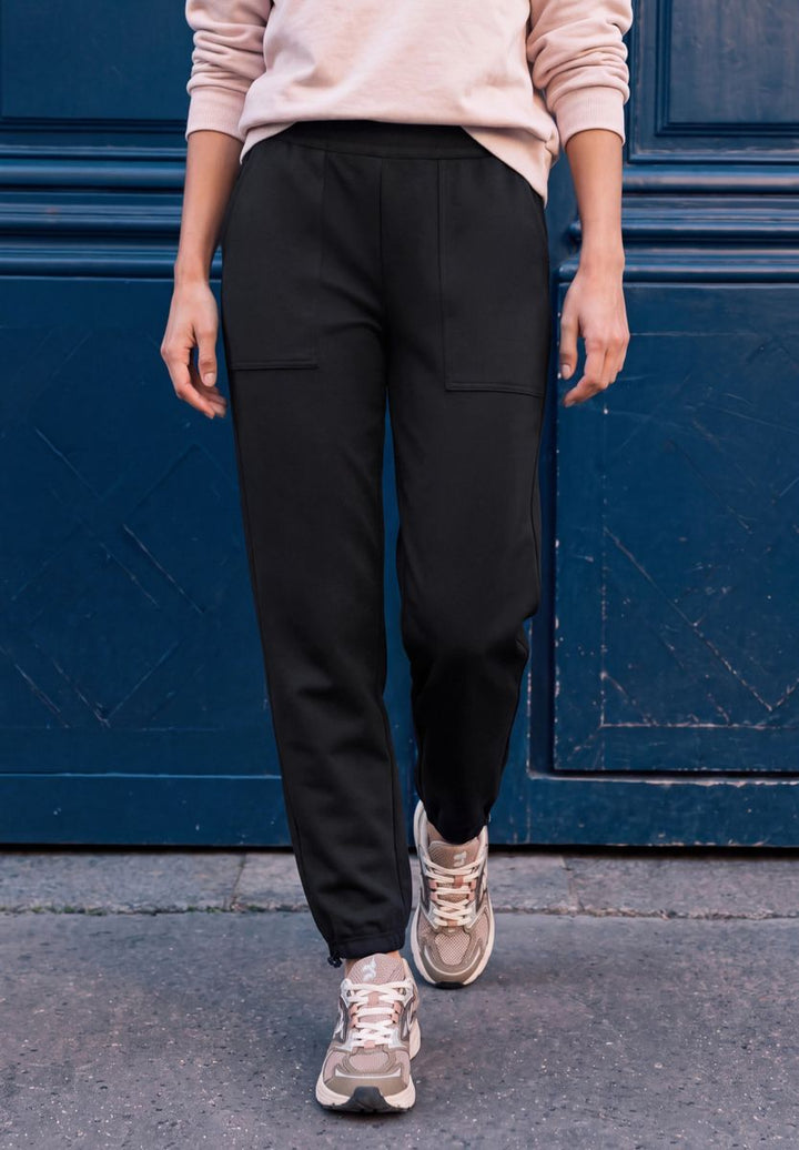 Mid Waist Barrel Leg Hose im Loose Fit