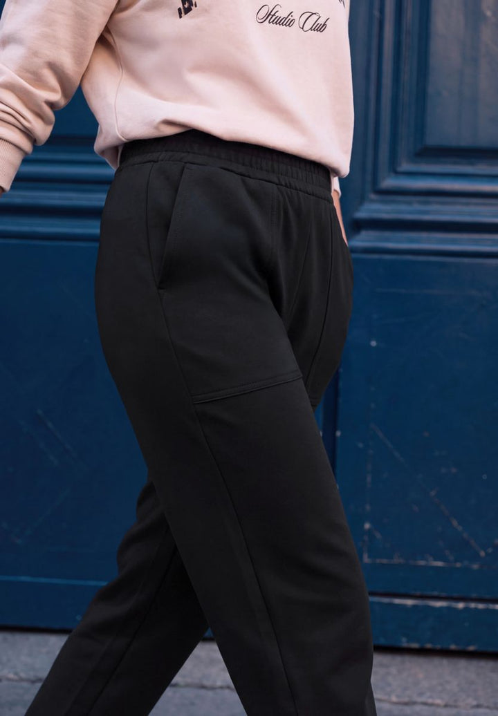Mid Waist Barrel Leg Hose im Loose Fit