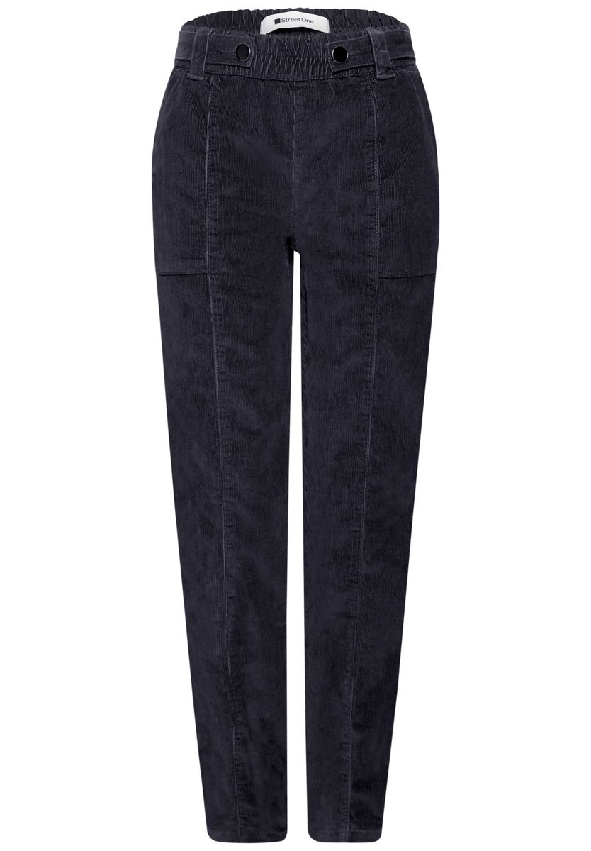 High Waist Barrel Leg Hose mit Elastikbund