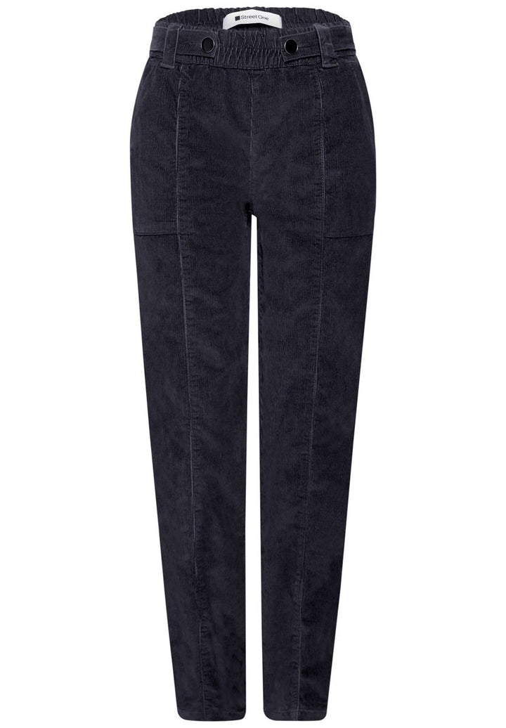 High Waist Barrel Leg Hose mit Elastikbund
